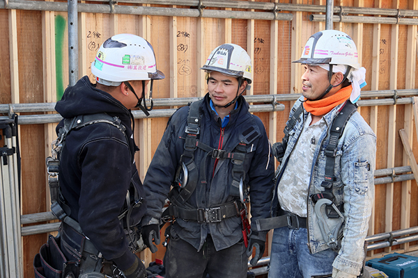 建物の土台を現場の最前線で支える仕事